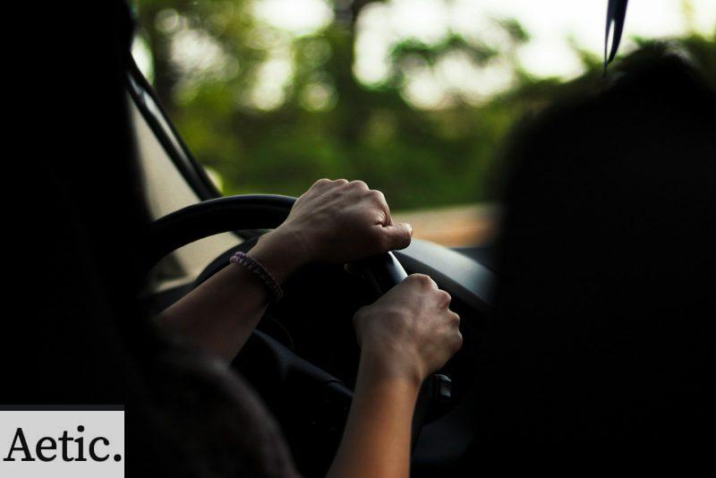 person driving during daytime