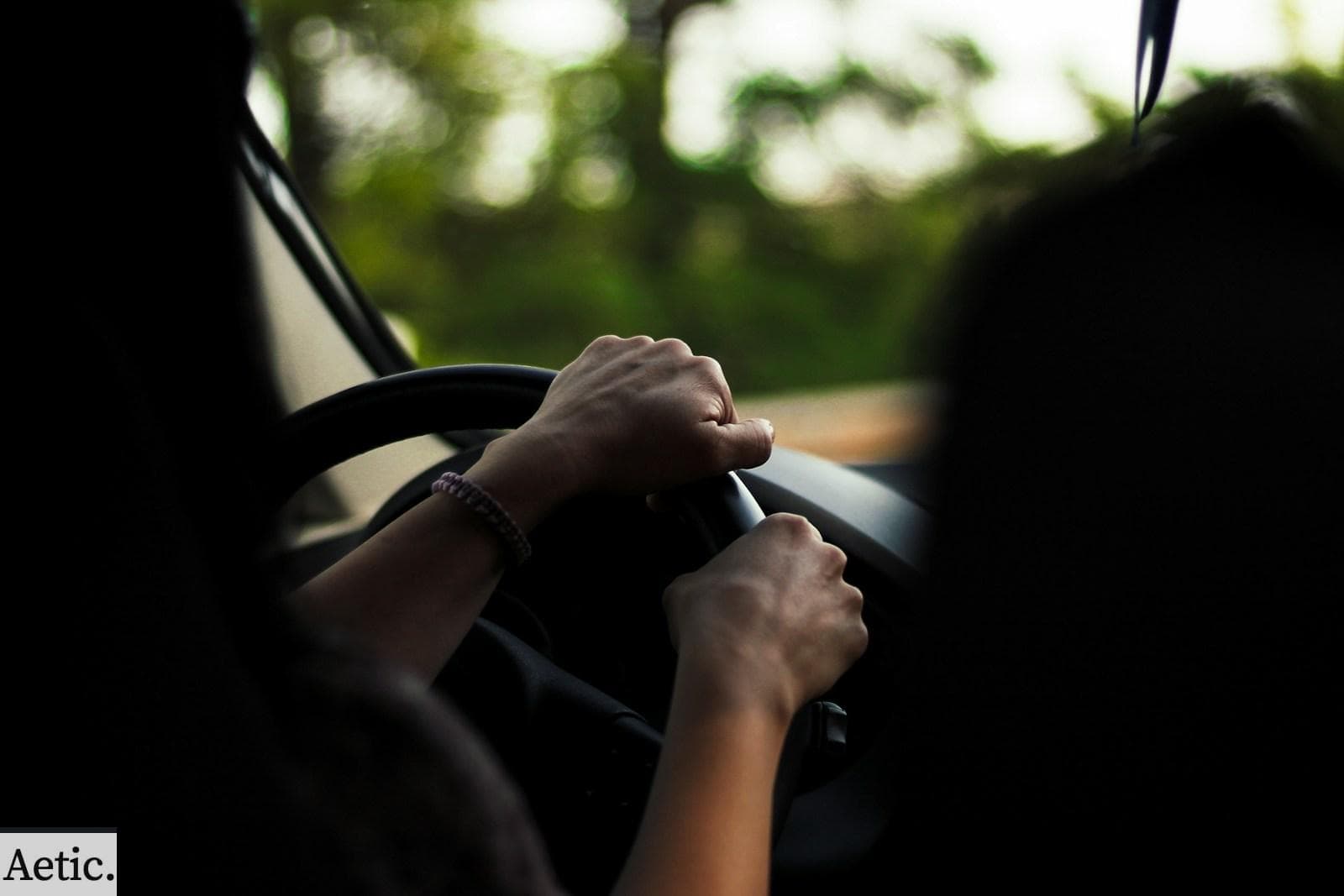 person driving during daytime